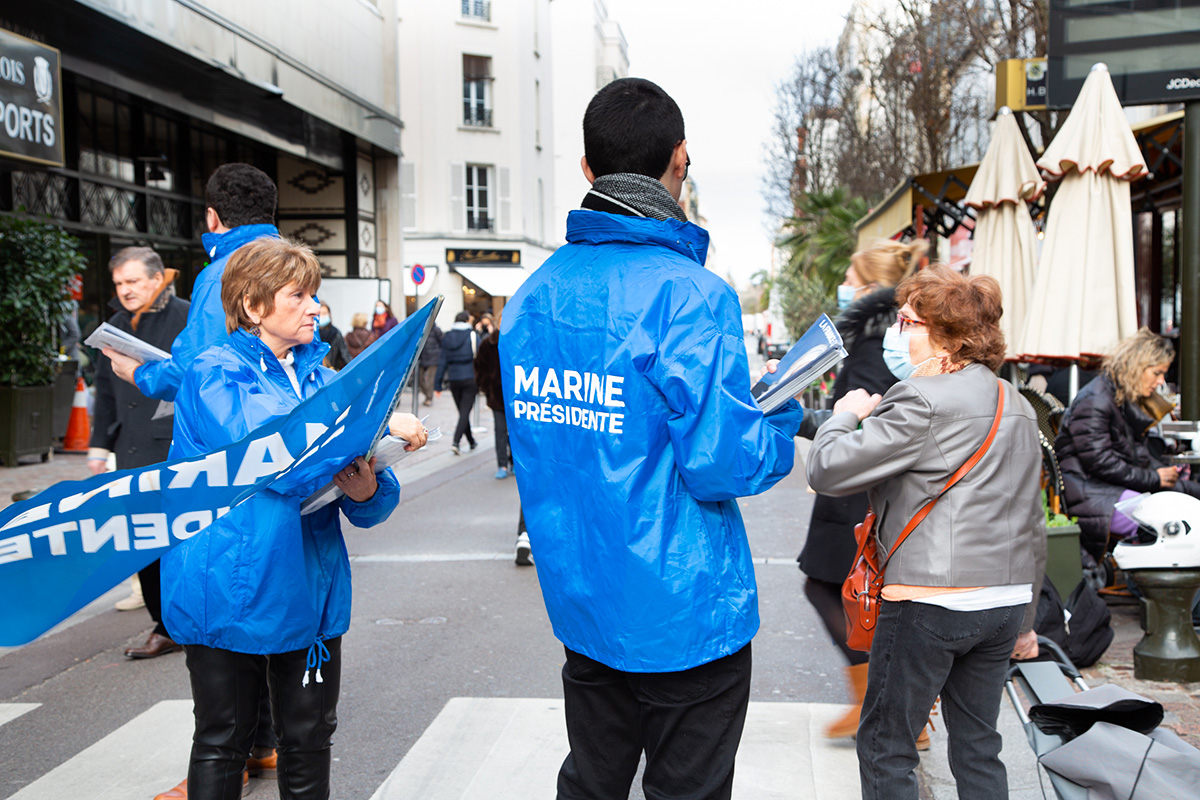 Militants du RN - Photo : Maria Perianez