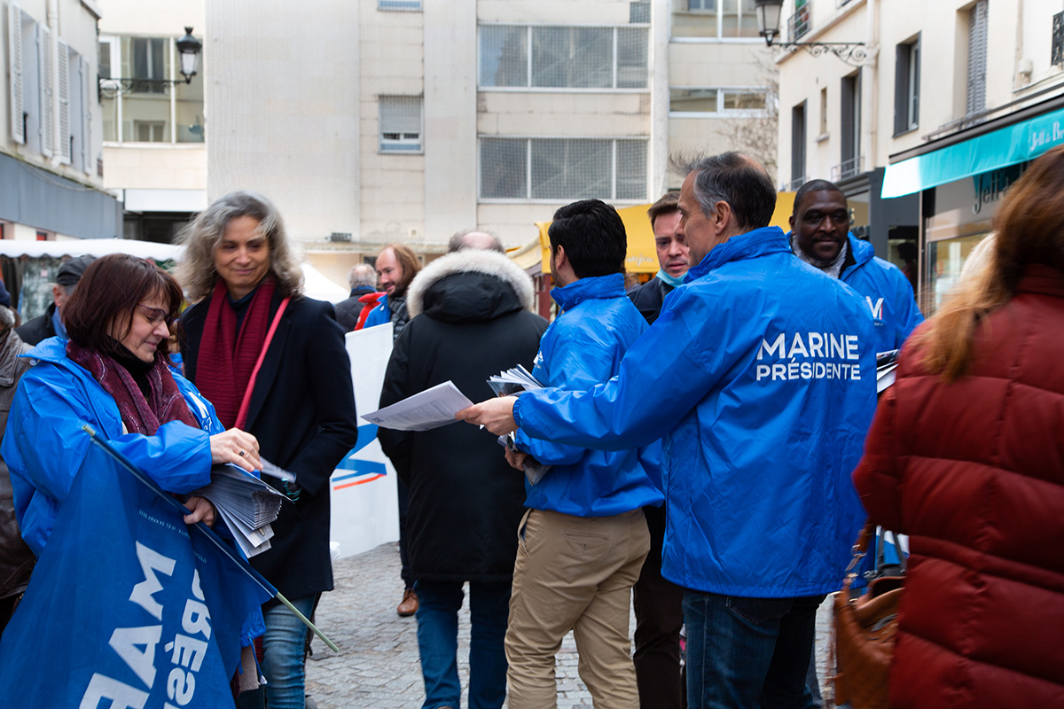 Militants du RN - Photo : Maria Perianez