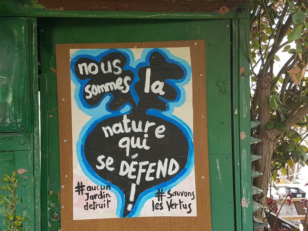 Affiche aux jardins des Vertus